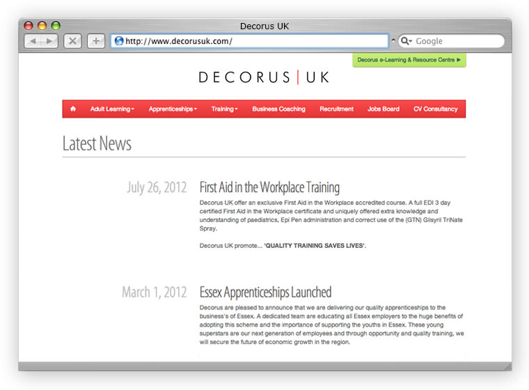 Decorus Website